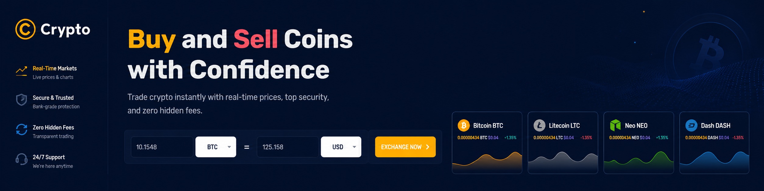 Crypto Service — Blockchain, NFT & Cryptocurrency Platform preview